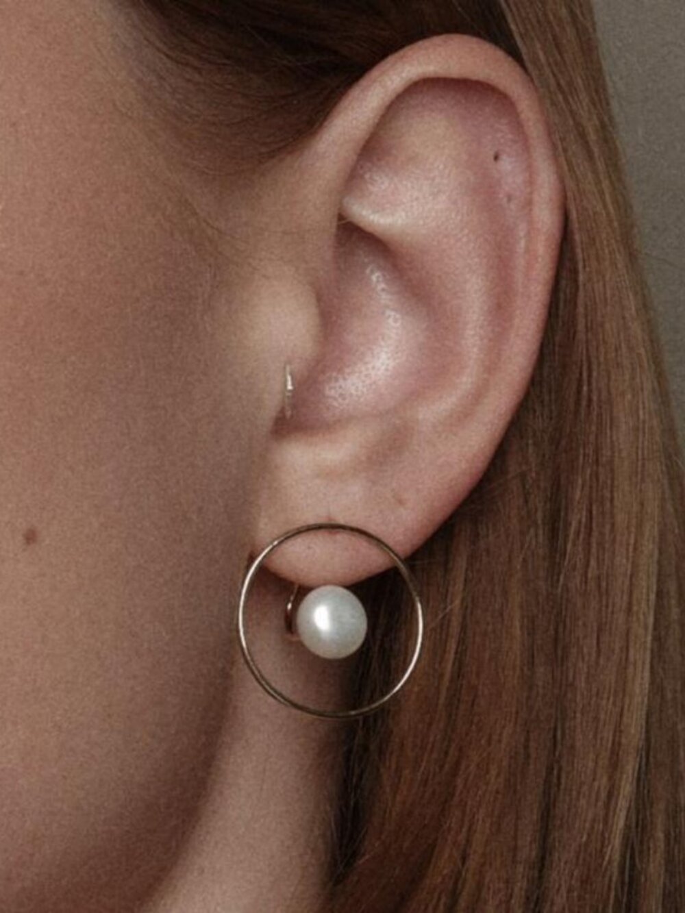 Aurore Havene Gold-Plated Silver Freshwater Pearl Calliope Earrings